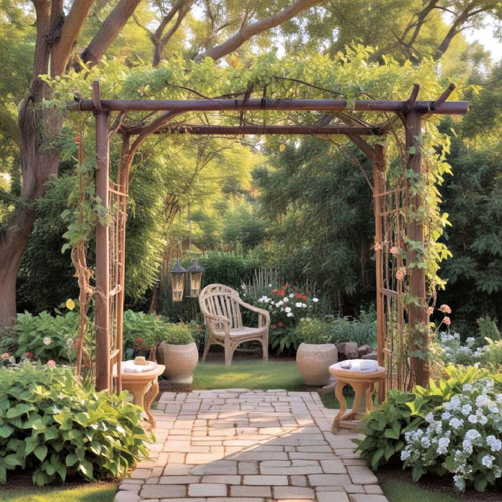 elegant garden arbor