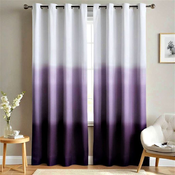 elegant ombre curtain for bedroom