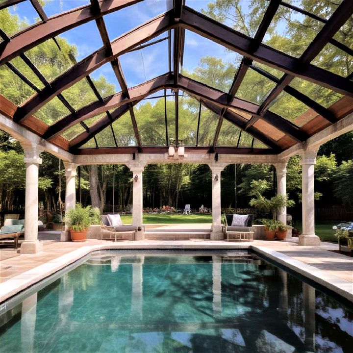 enclosed pavilion pool