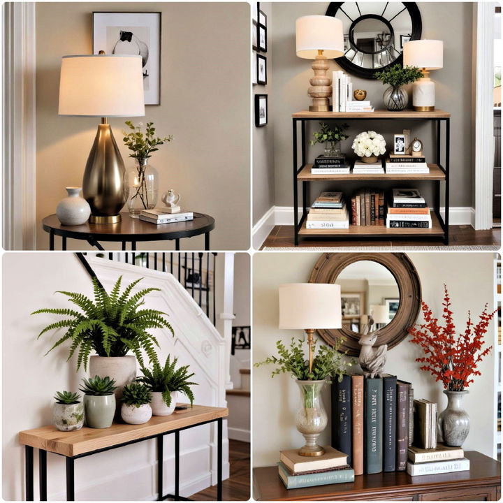 entryway table decor ideas