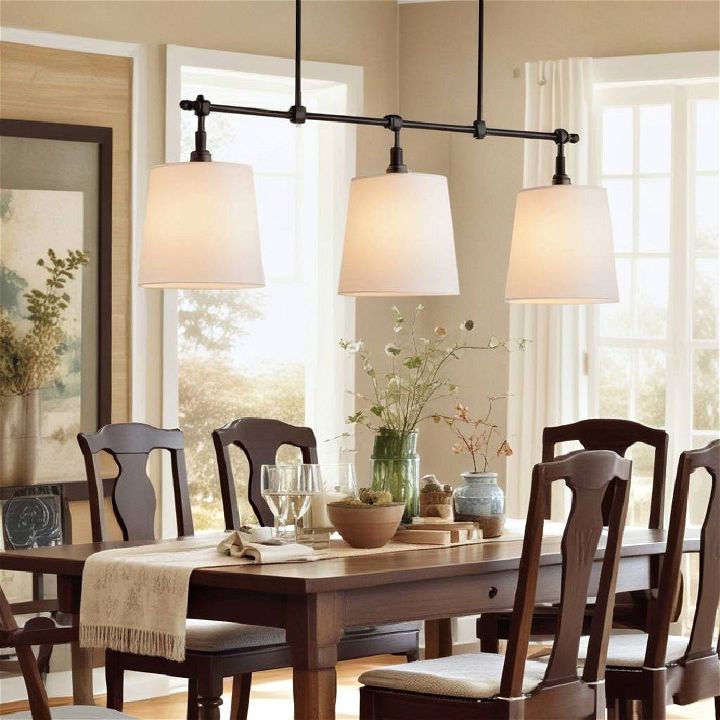 fabric pendant lights for dining room