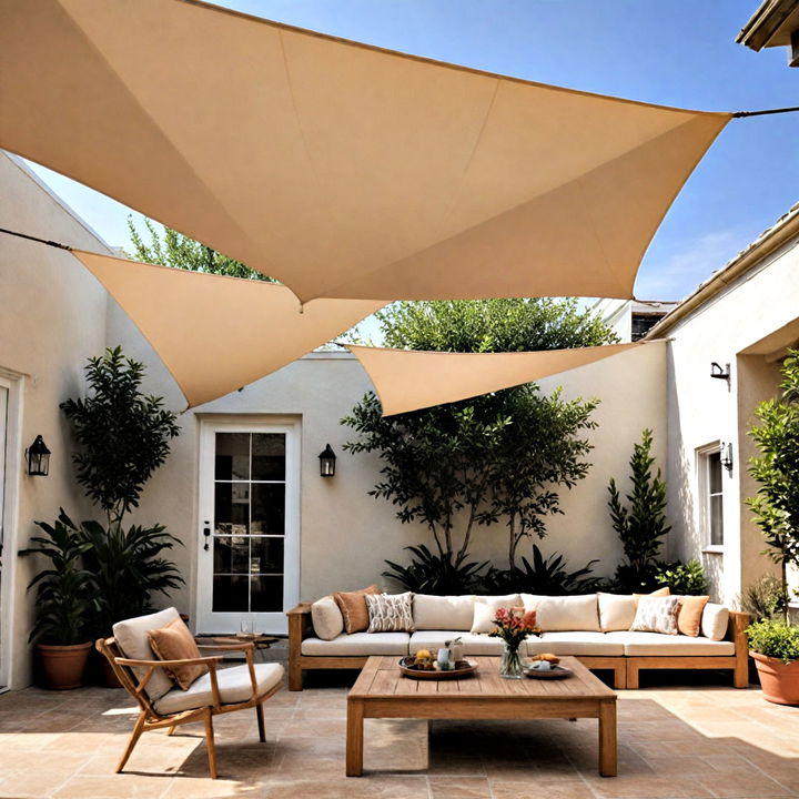 fabric sail shades for your patio