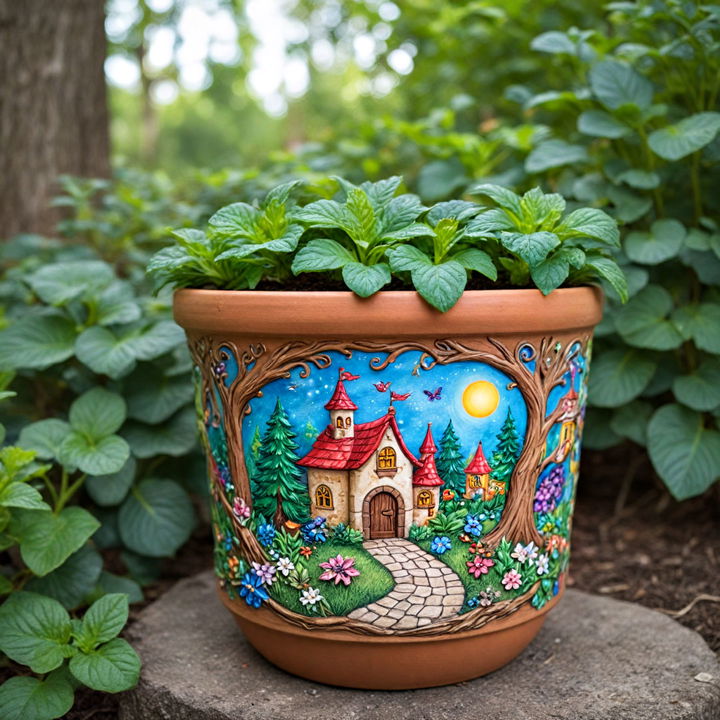 fairy tale scenes pot