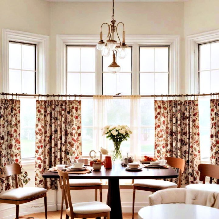 fantastic cafe curtains for casual dining room