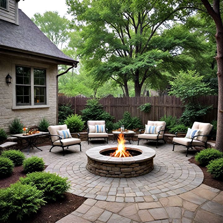 fire pit area for courtyard