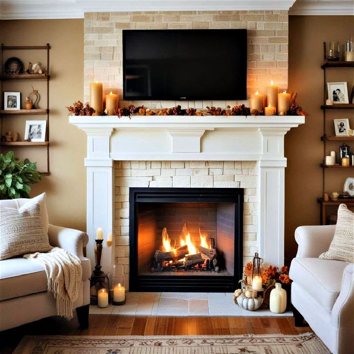 fireplaces and candles idea