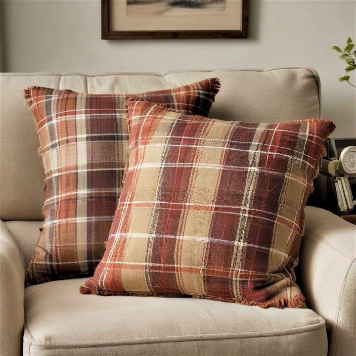 flannel and plaid patterns to add rustic charm