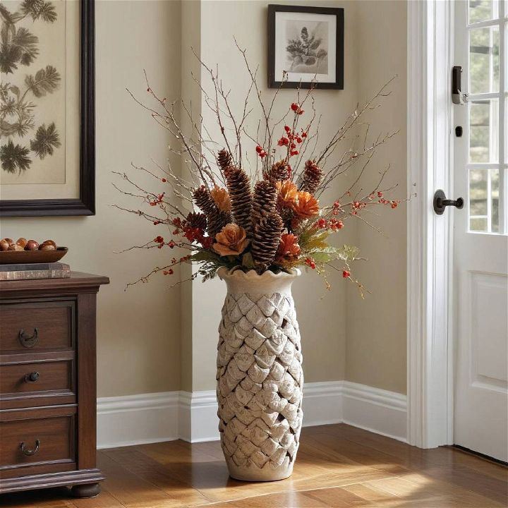 floor vase decor with the seasons elements