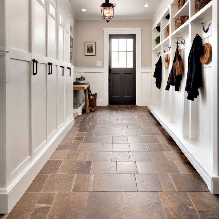 mudroom flooring transition