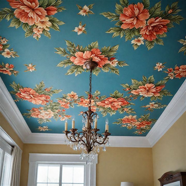 floral designs ceiling paint