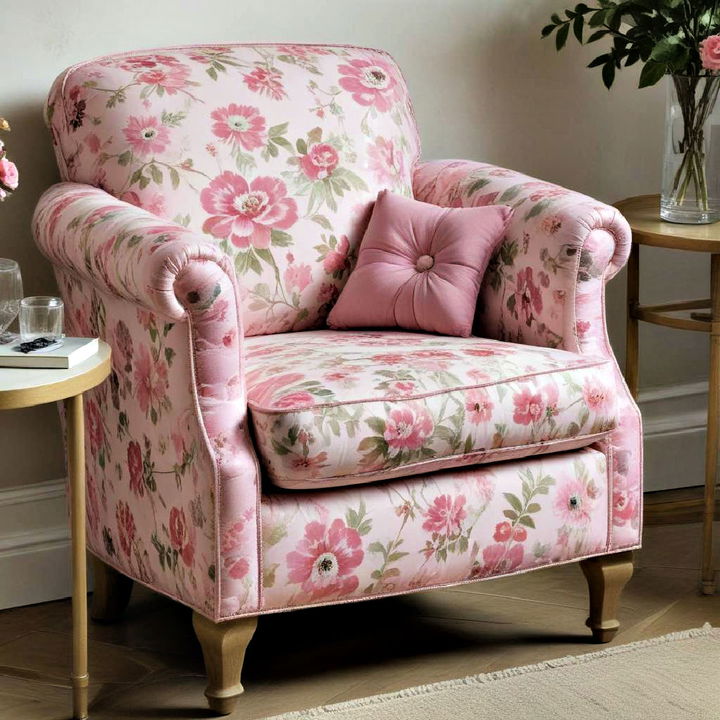 floral upholstery chair design