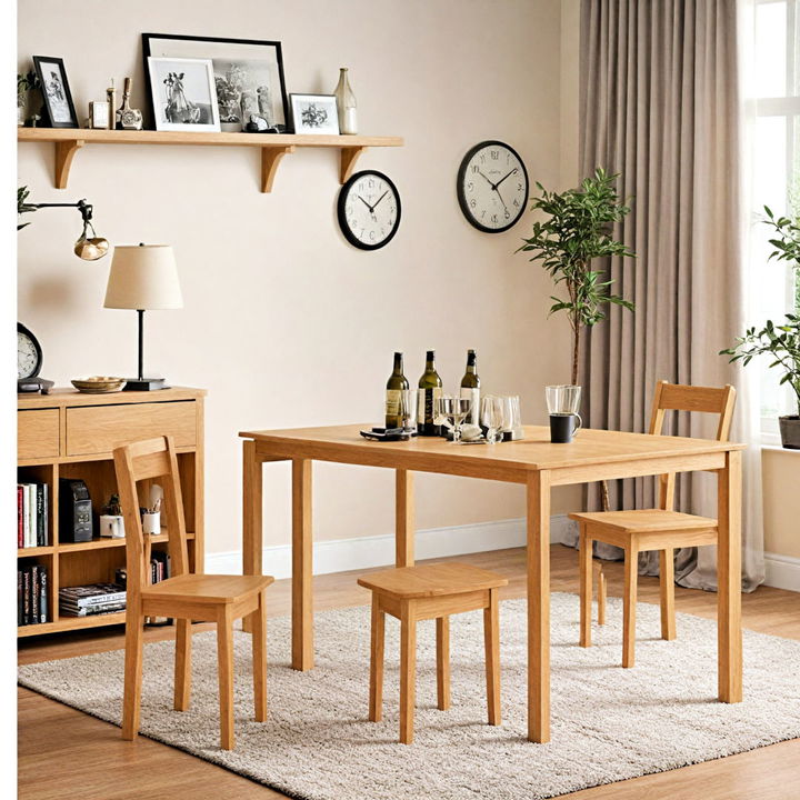 foldable dining table for small basements