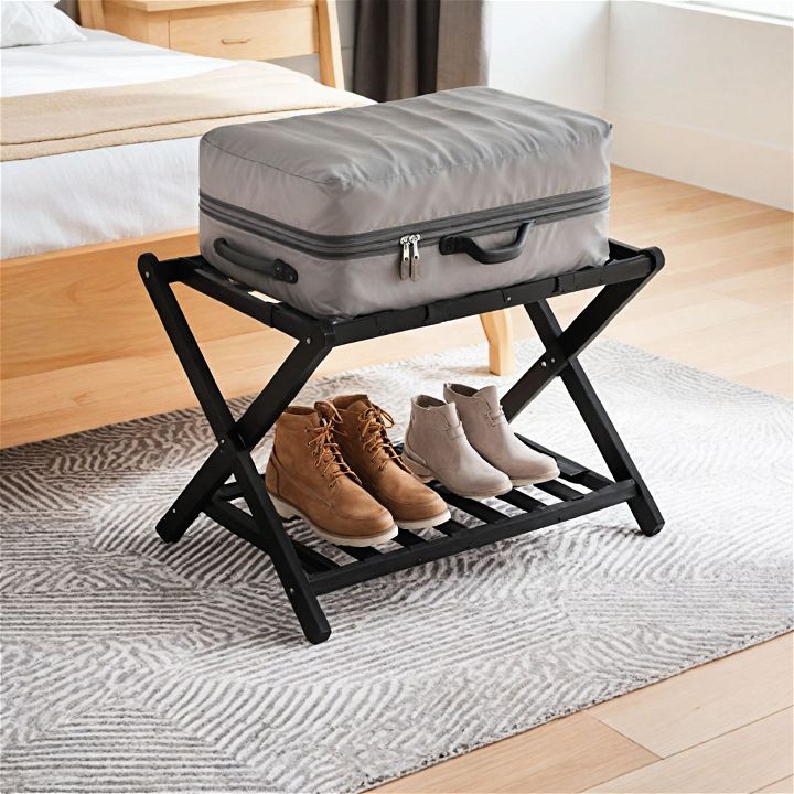 foldable luggage rack for guests