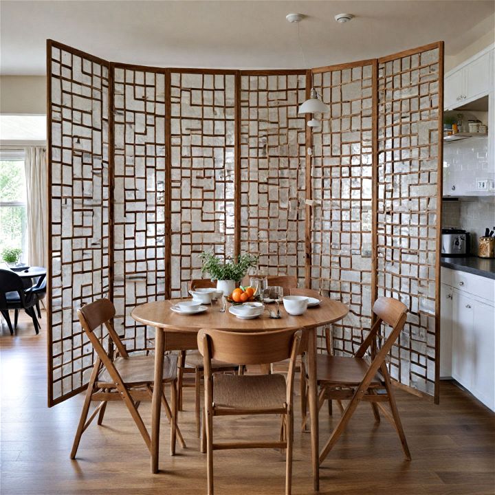 folding screen for eat in kitchen