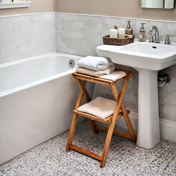 folding stools bathroom furniture