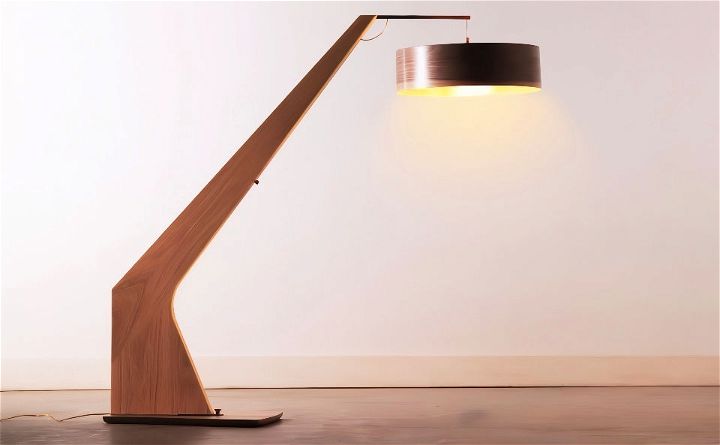 free floor lamp woodworking plan