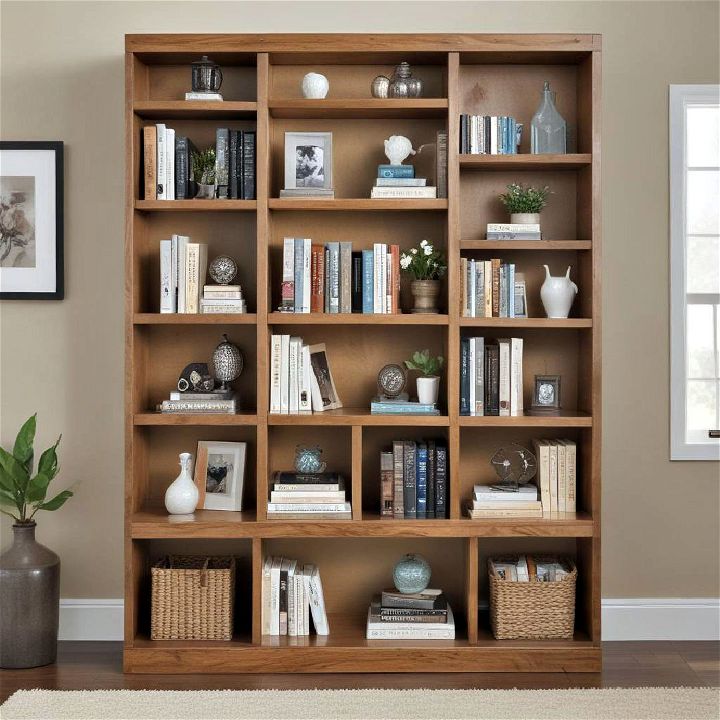 free standing bookshelves for basement storage