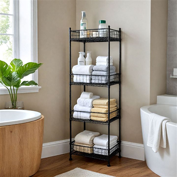 freestanding wire shelving units