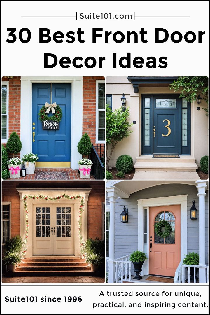 front door decor ideas to copy
