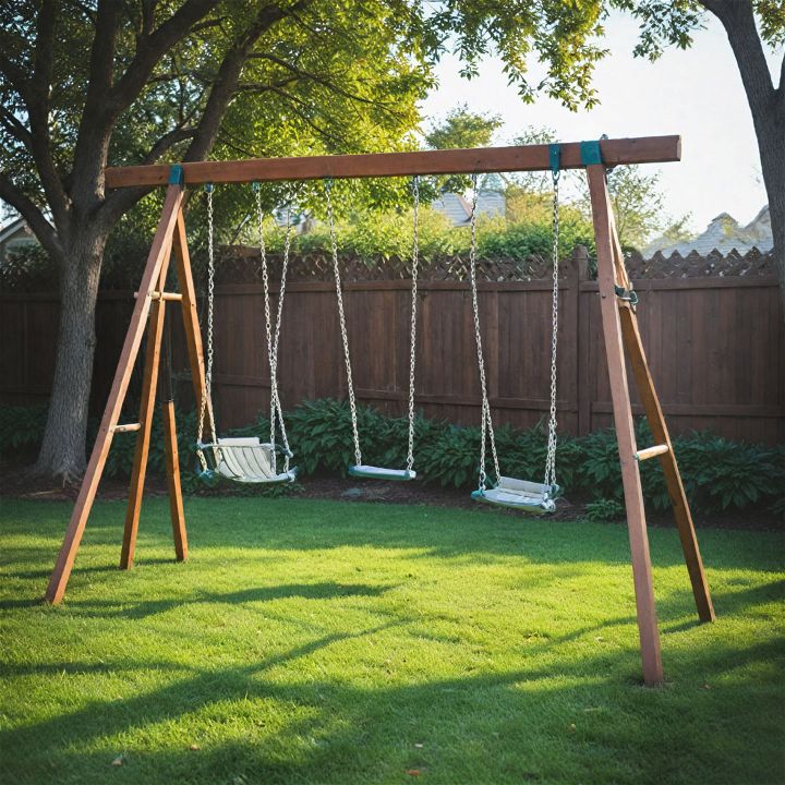 fun and classic backyard swing set