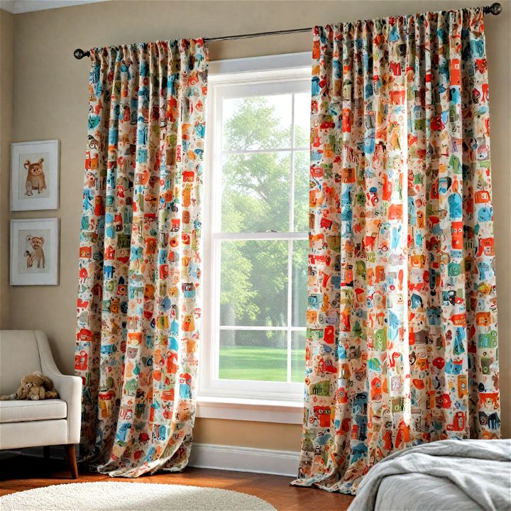 fun and stylish kids room curtains