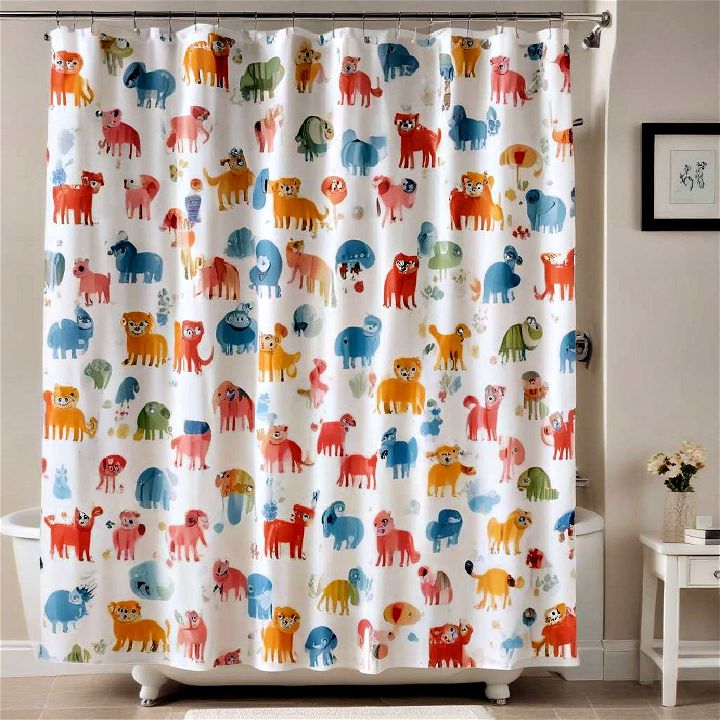 fun shower curtain for kids
