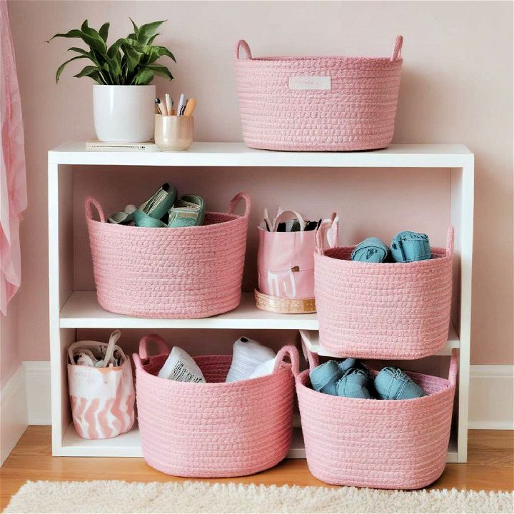 functiona pink storage solutions