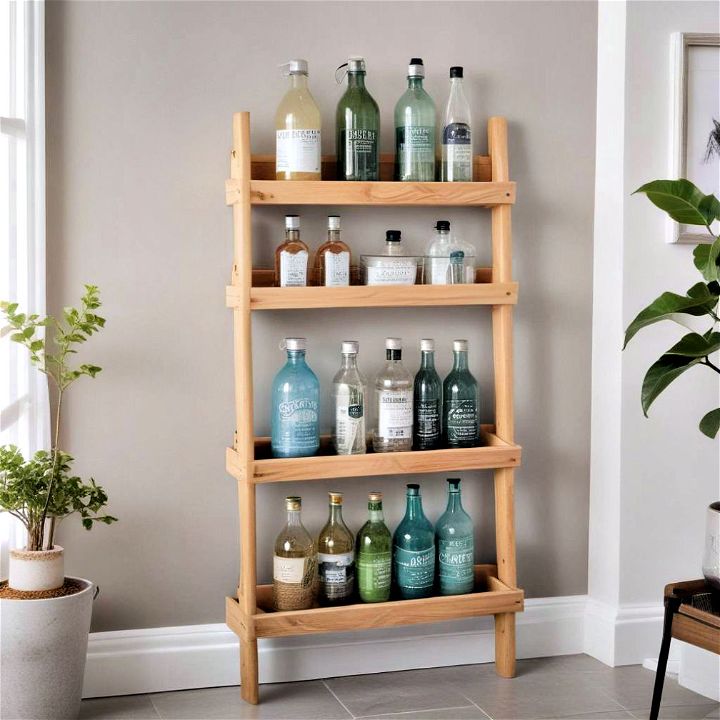 functional and stylish ladder shelf