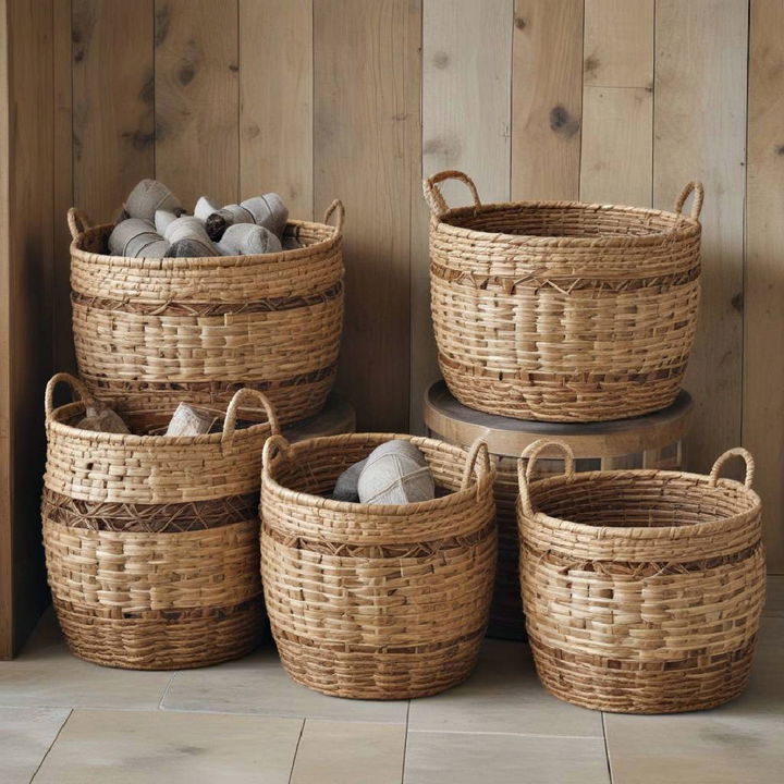 functional and stylish woven baskets