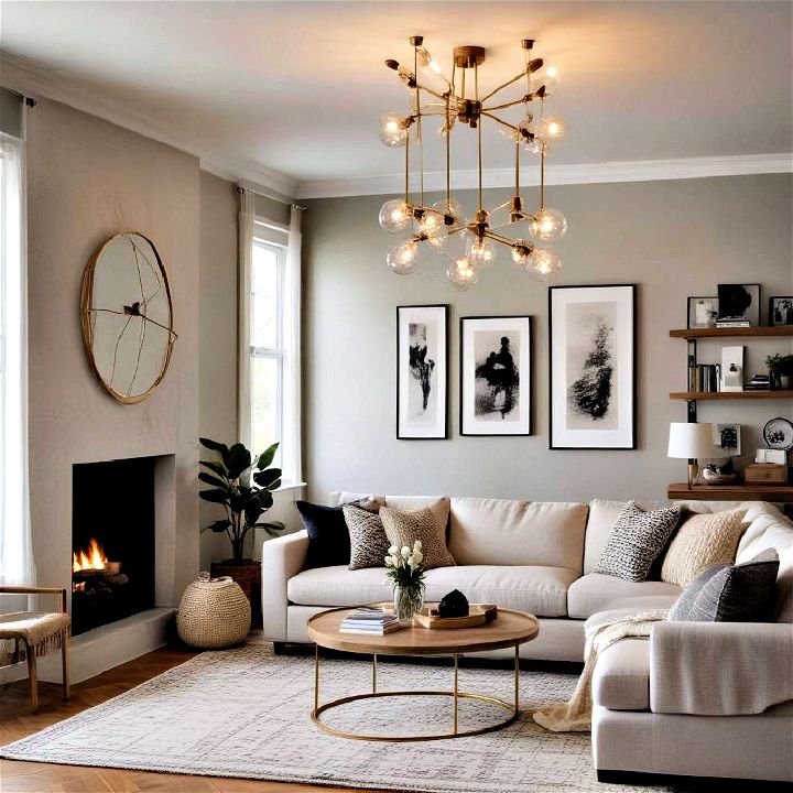 functional statement lighting for living room