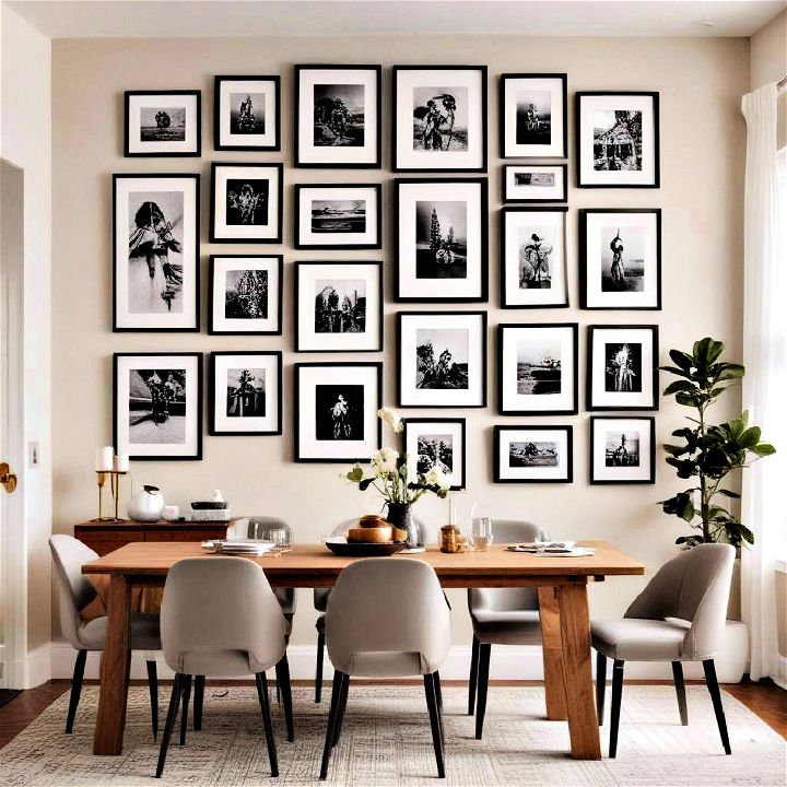 gallery wall for dining room