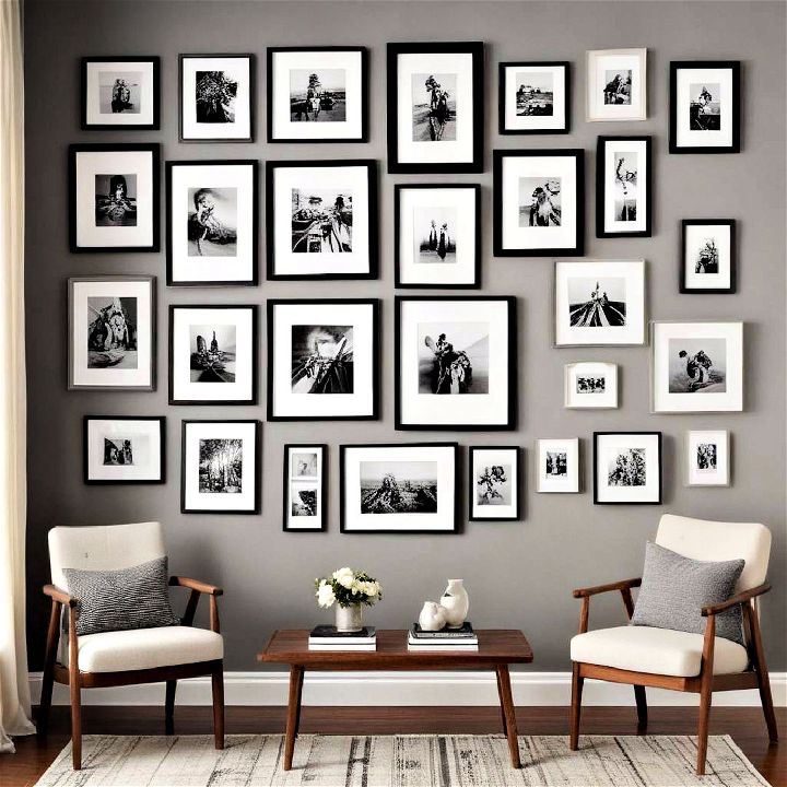 gallery wall for showcasing