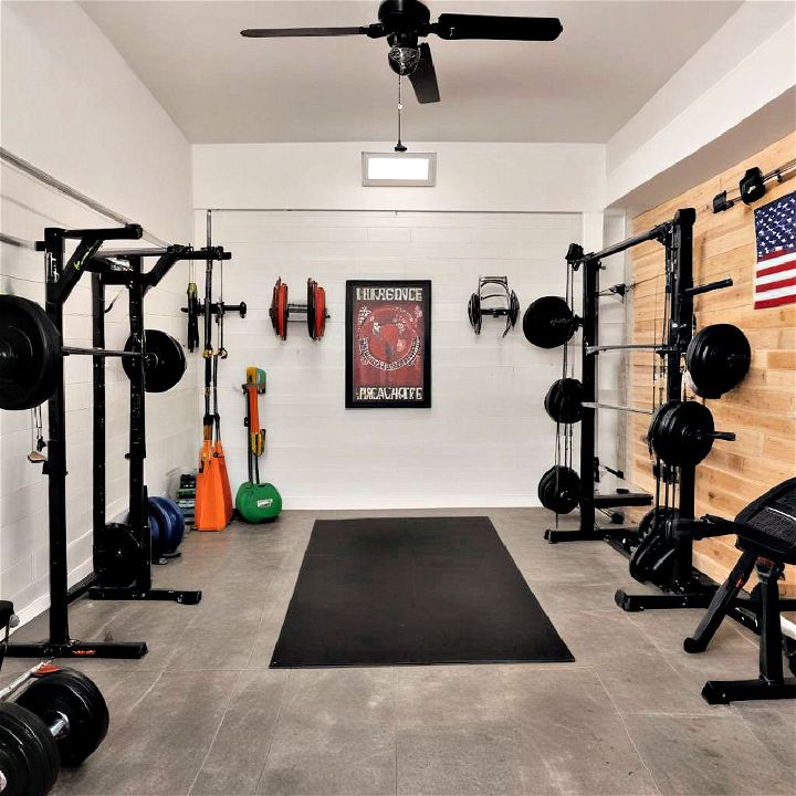 garage gym home addition