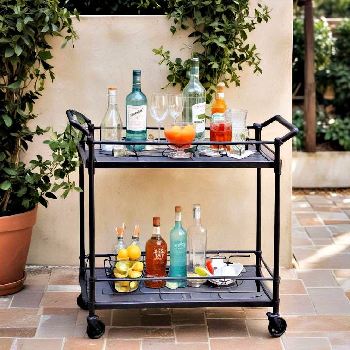 garden bar cart outdoor option