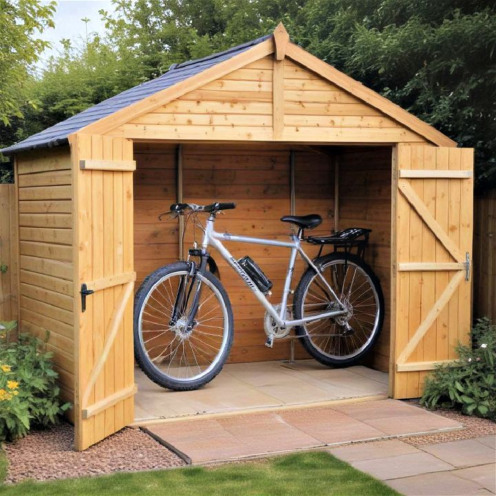 garden bike shed