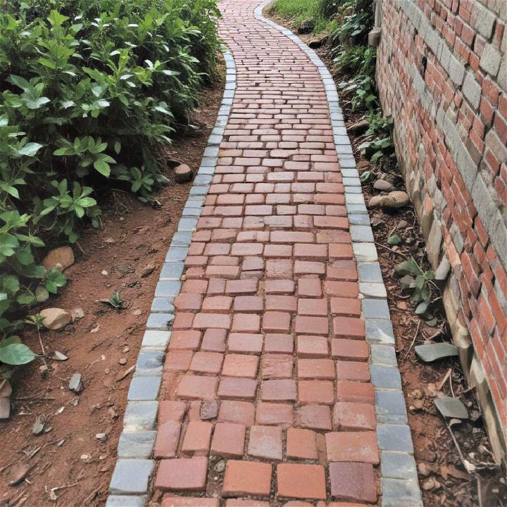 garden brick pathway