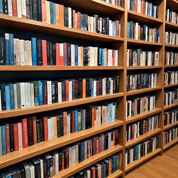 genre based sorting for bookshelf organization