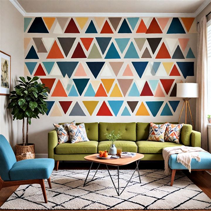 geometric patterns living room