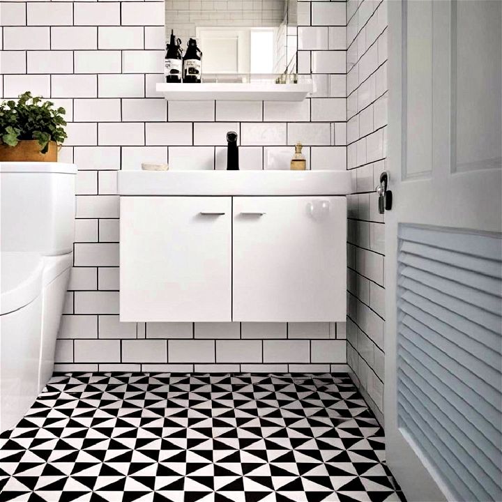 geometric tile pattern to add personality
