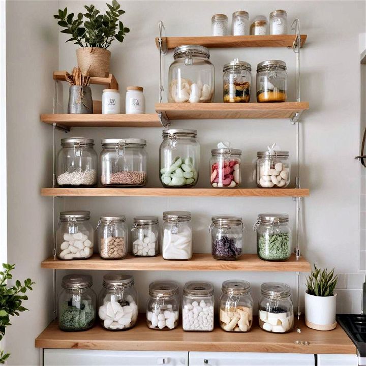 glass jar storage idea