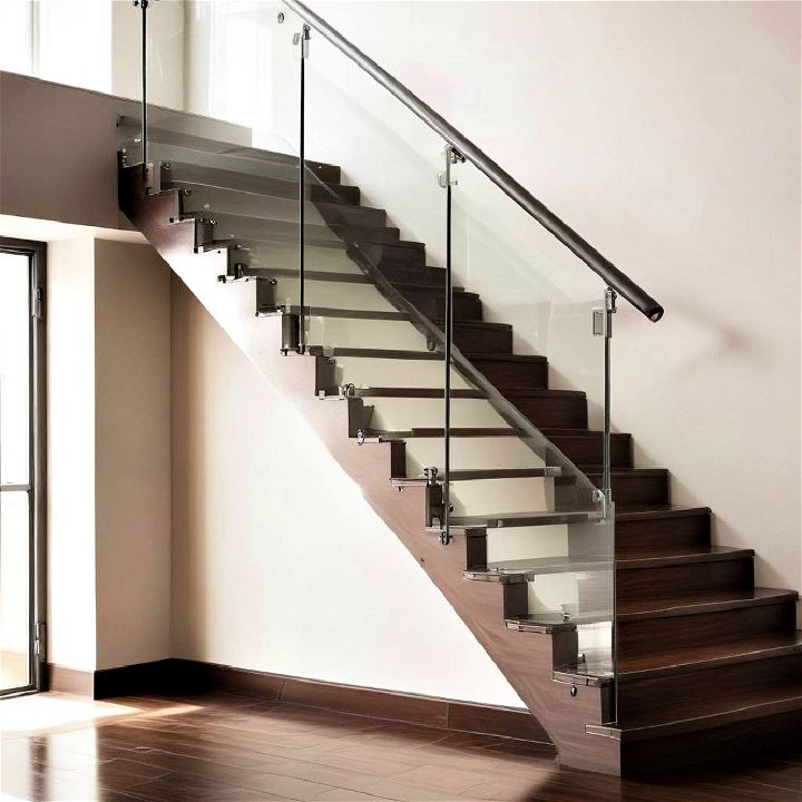 glass stair railing