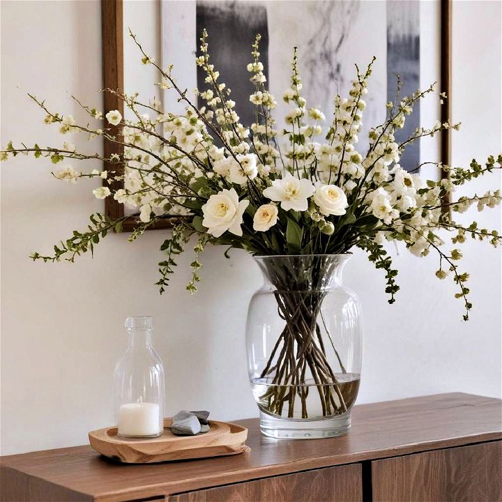glass vase for entryway table decor