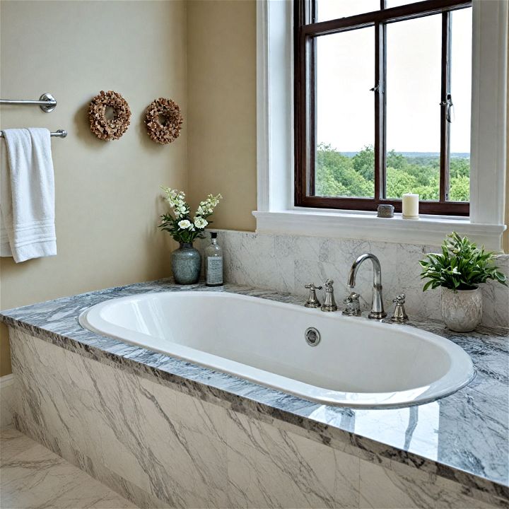 granite bathtub surround