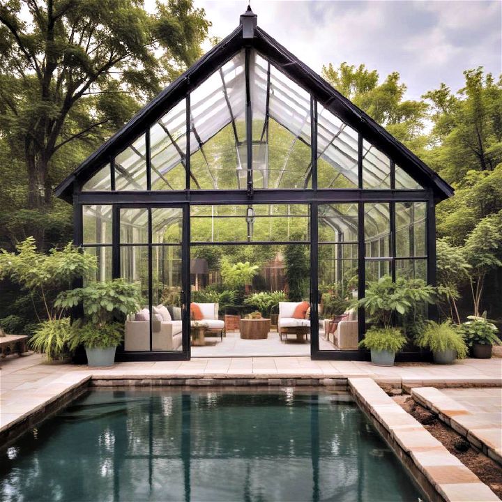 greenhouse pool house