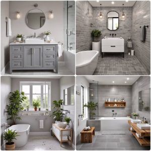 grey and white bathroom ideas