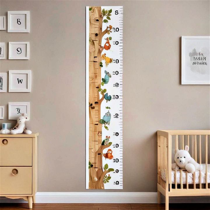 growth chart decor to add a personal touch