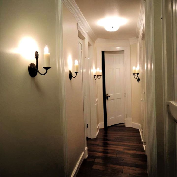 hallway candle sconces