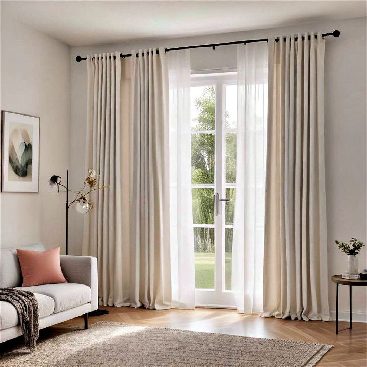 simple curtains for airy feel