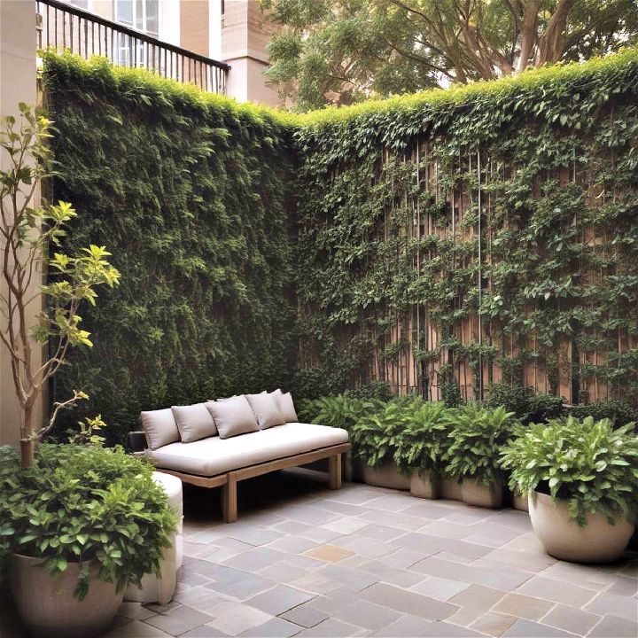 hedges privacy screen