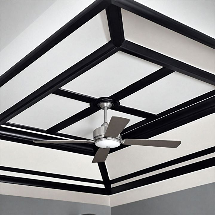 high contrast trim ceiling paint